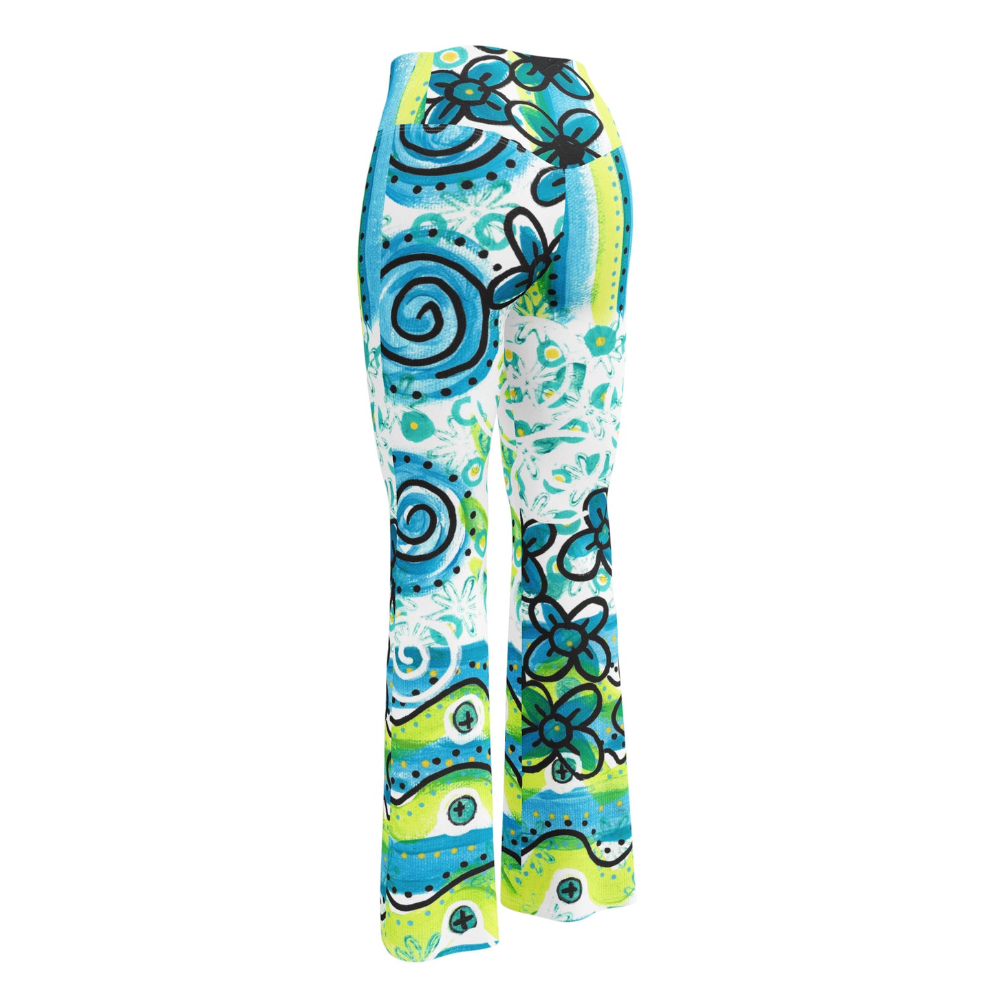 Waves of Summer Flare Leggings