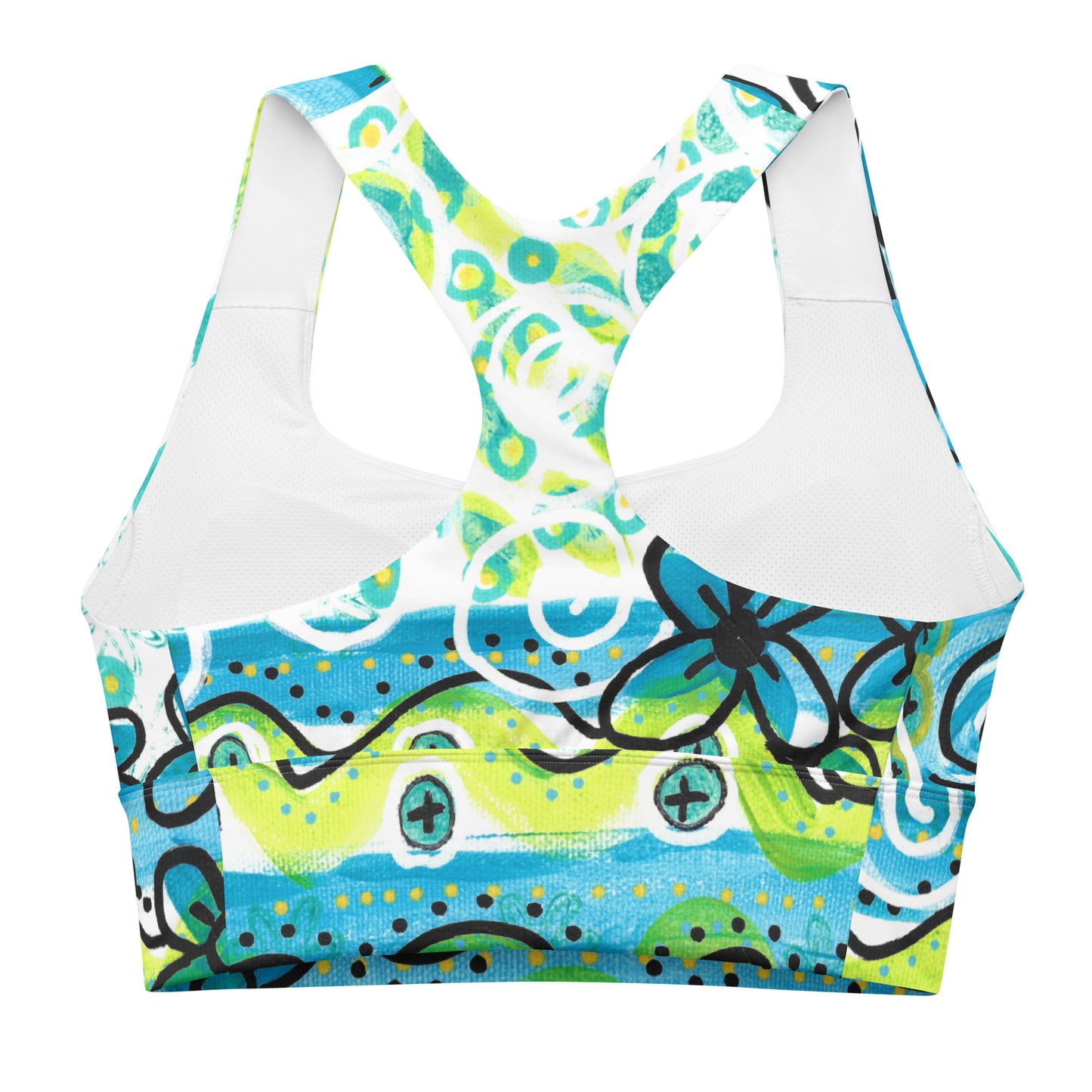 Waves of Summer Sports Bra