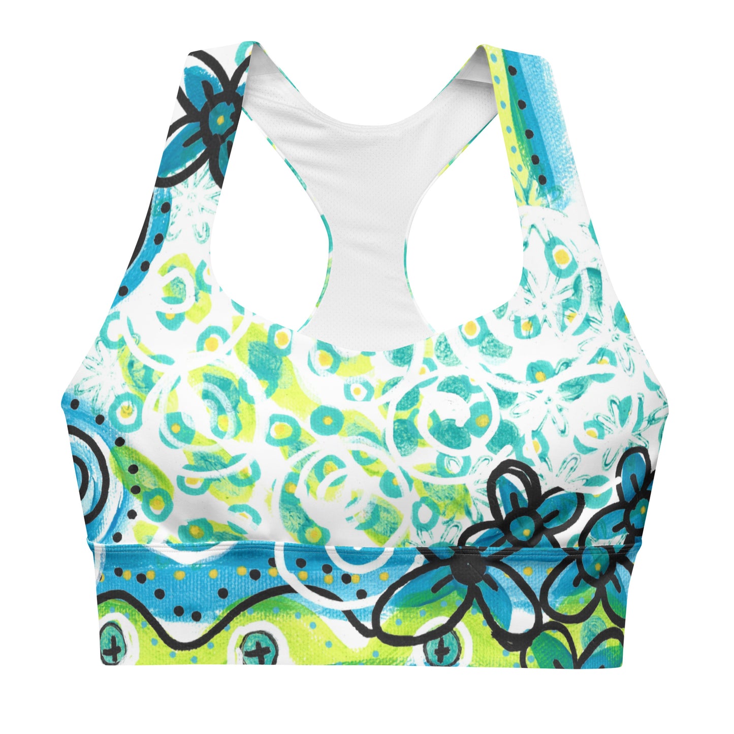 Waves of Summer Sports Bra