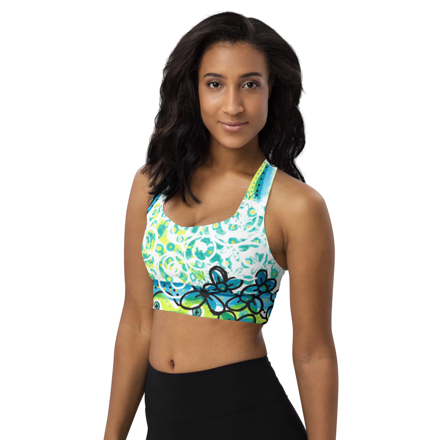 Waves of Summer Sports Bra