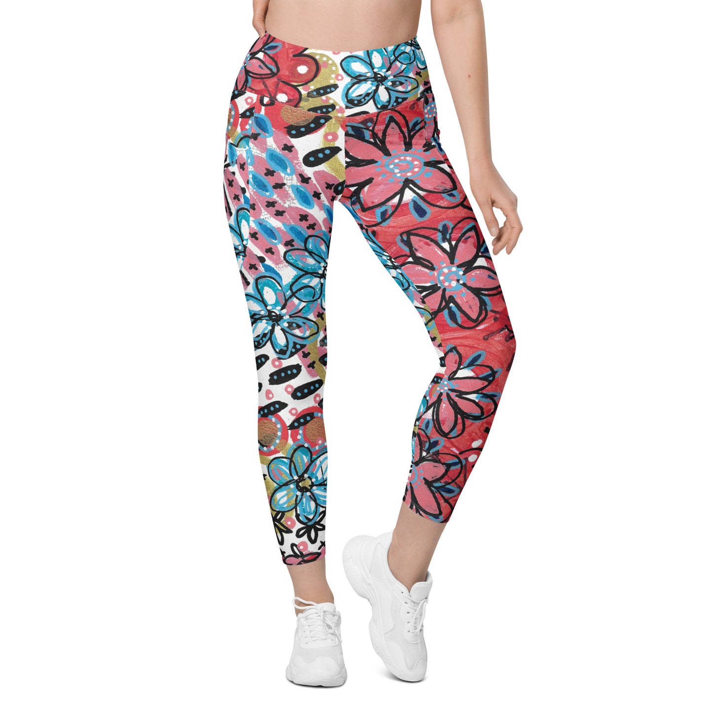 Flower Power Leggings with Pockets