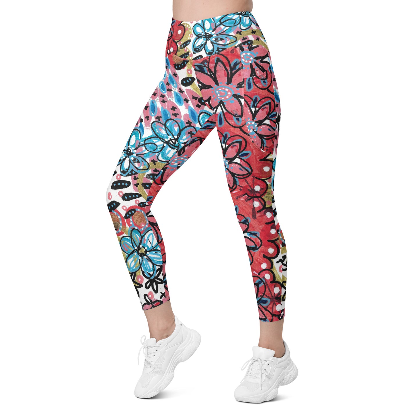 Flower Power Leggings with Pockets