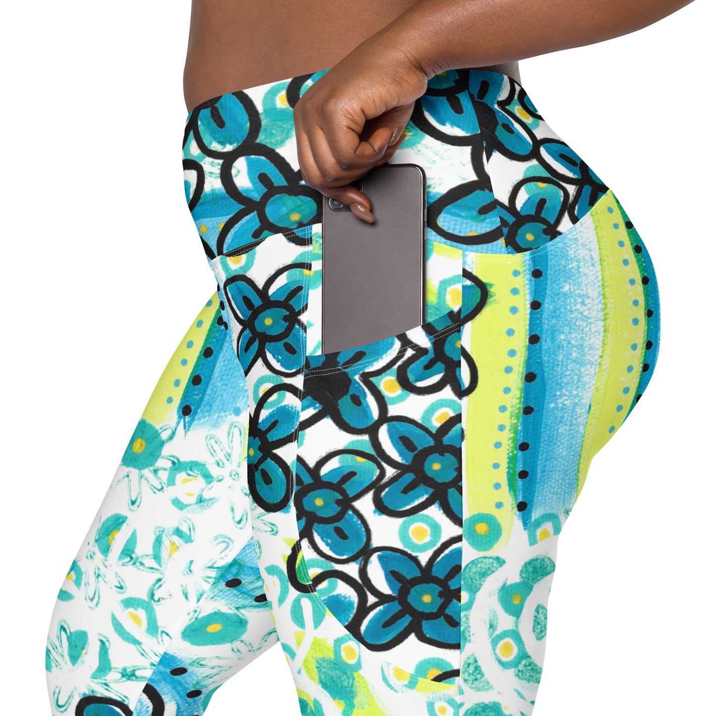 Waves of Summer - Leggings with Pockets