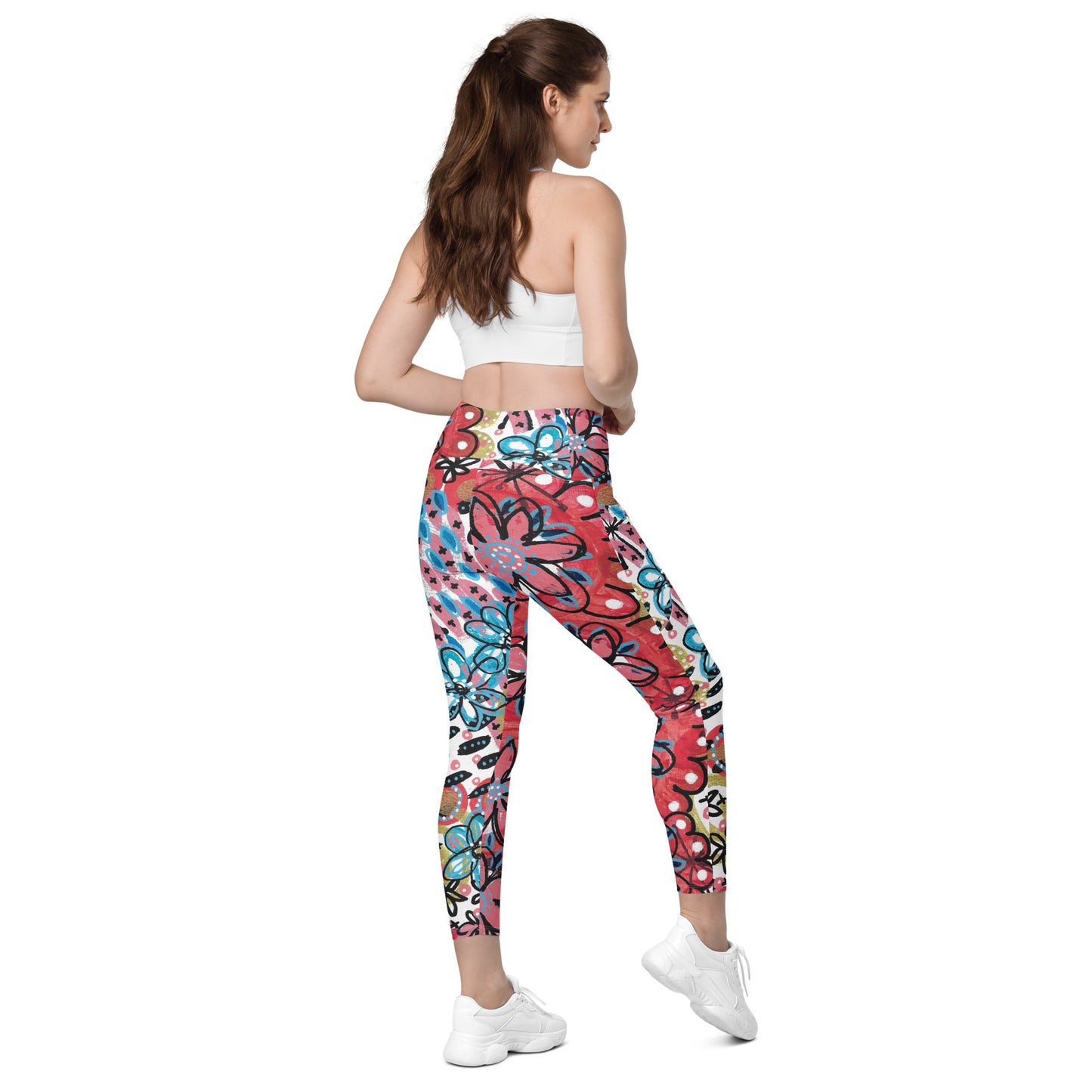 Flower Power Leggings with Pockets