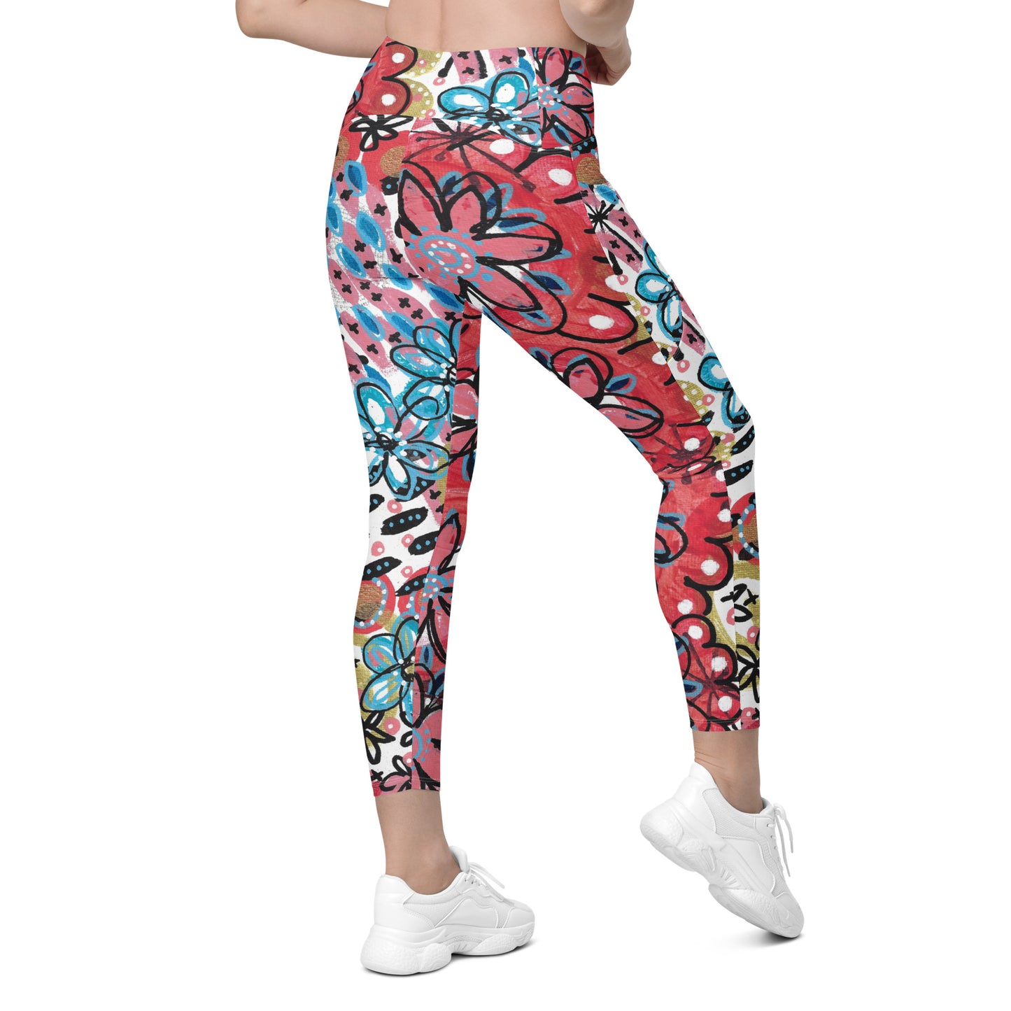 Flower Power Leggings with Pockets