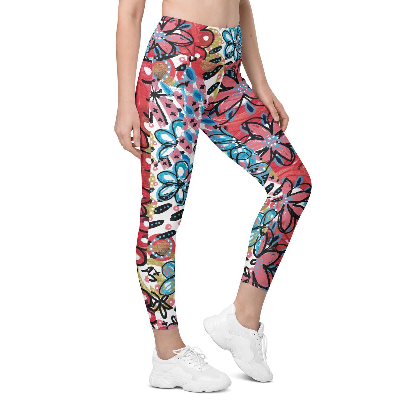 Flower Power Leggings with Pockets