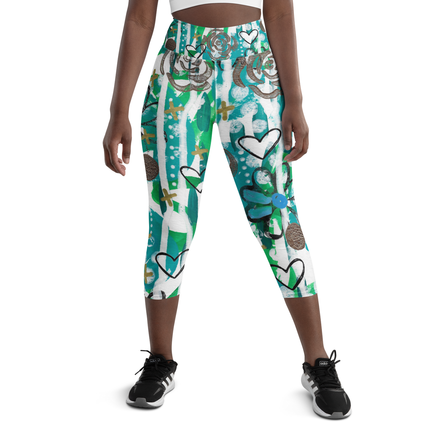 Rose Warrior Capri Leggings