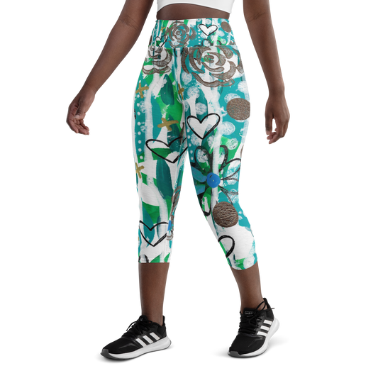 Rose Warrior Capri Leggings