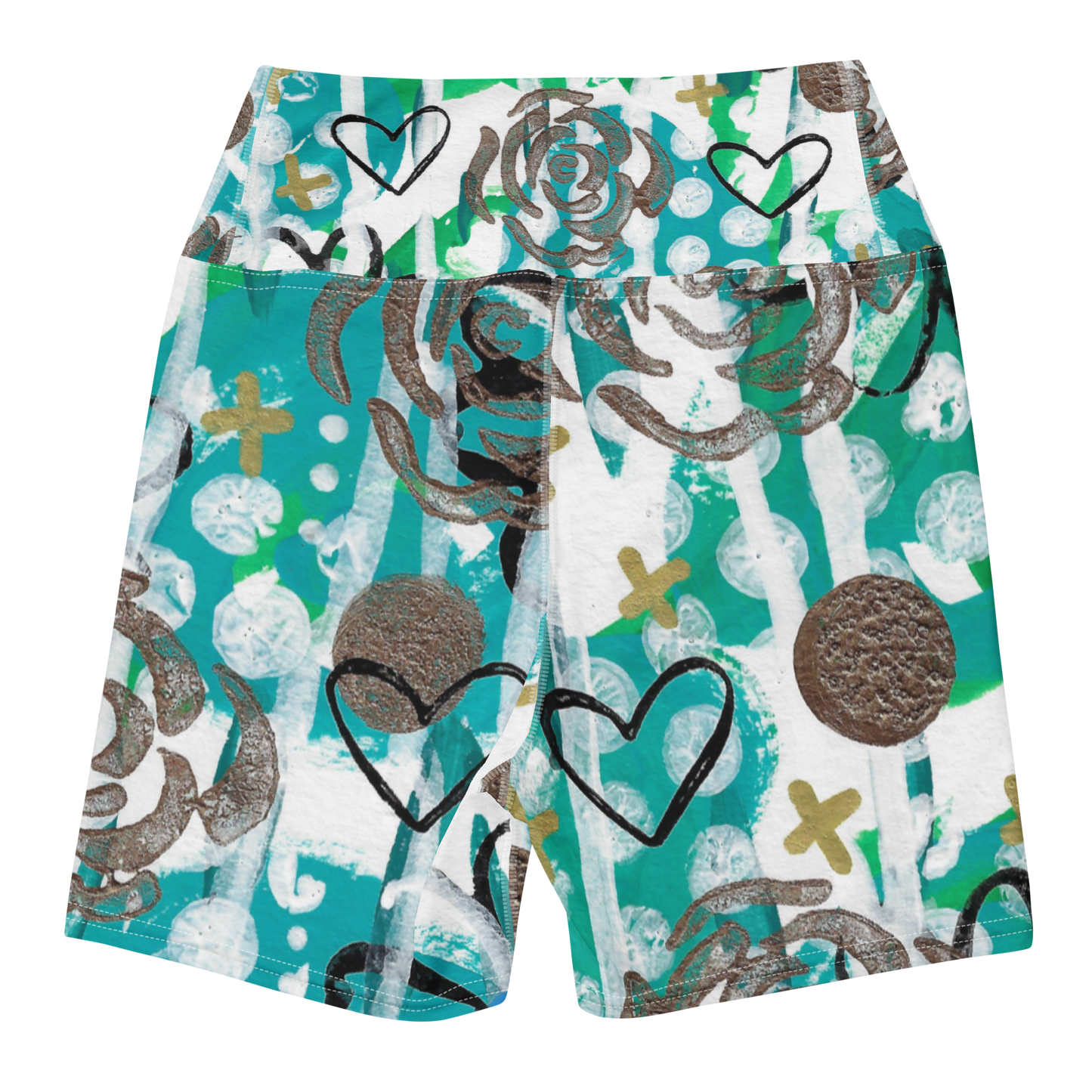 Rose Warrior Workout Shorts